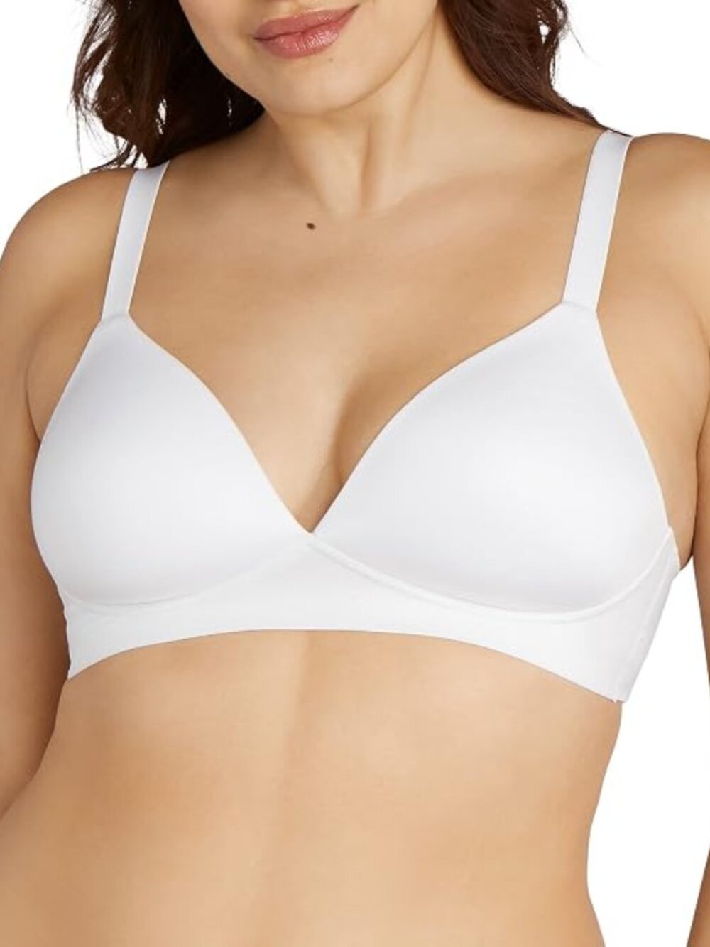 New Bali Women's Comfort Revolution Soft Touch Perfect Wirefree Bra, Size Lg